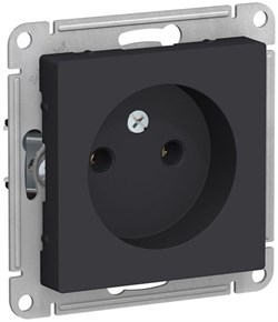 Розетка WESSEN AtlasDesign без з/к, без шт, 16А, механизм карбон ATN001041 - фото 80027