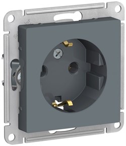Розетка WESSEN AtlasDesign з/к, 16А, мех грифель ATN000743 - фото 80035