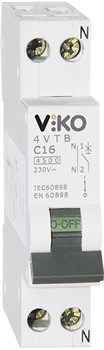 Автомат 1Р 40А 4,5кА В 4VTB-1B40 (VIKO) 611-36140 - фото 80168