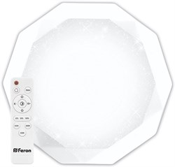 Светильник светодиодный Feron управляемый с кантом 36W,Max.2900Lm.3000К-6500K,IP20,IP5200 29635 - фото 80380
