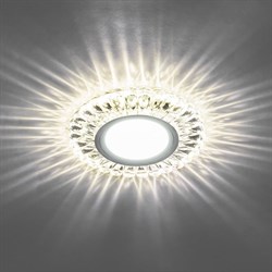 Светильник потолочный Feron встраив.светод.подсв.15LED*2835 SMD 4000K MR16 50W G5.3 бел. хром CD902 - фото 80388