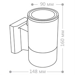 Светильник Feron садово-парковый 230V E27, DH0701, серый 06297 - фото 80539