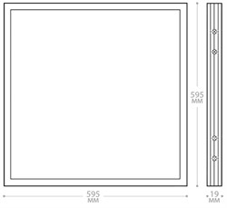 Светильник Feron встраиваемый светодиодный 36W, 2500Lm, 6500K, матовая, AL2115, Упаковка - 4 21083 - фото 80560
