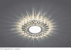 Светильник потолочный Feron встр.светод.подсв.15LED*2835 SMD4000K MR16 50W G5.3 бел,хром CD901 28844 - фото 80562