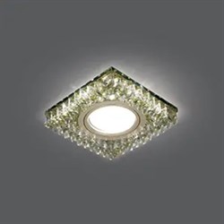 Светильник Gauss BackLight BL033 Квадр. Шампань Кристал/хром, Gu5.3 Led - фото 80673
