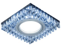 Светильник Gauss BackLight BL032 Квадр. Черн. Кристал/хром, Gu5.3 Led 4100K 1/40 - фото 80677