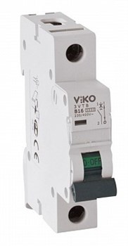 Автомат VIKO 1Р 16А 4,5кА B-C 4VTB-1C16 611-36116 - фото 80727