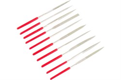 Набор ОРМИС алмазных надфилей, 10 предметов, 3*140*50мм, рукоятки ПВХ, 40-0-020 - фото 80933