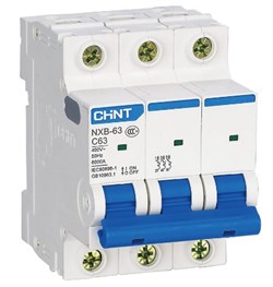 Автомат-выключатель CHINT NXB-63S 4.5KA 3P 16A х-ка С 296827 - фото 80962