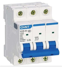 Автомат-выключатель CHINT NXB-63S 4.5KA 3P 32A х-ка С 296830 - фото 80965