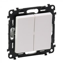 Выключатель LEGRAND DIY VALENA Life белый 2-х кл 752405 - фото 80992