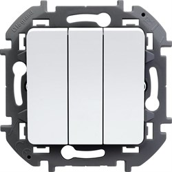 Выключатель LEGRAND INSPIRIA 3кл белый 673640 - фото 81018