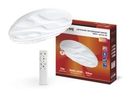 Светильник светодиодный IN HOME COMFORT WAVE 75Вт 3000-6500К с пультом - фото 81123