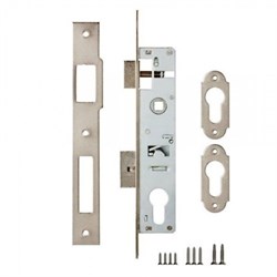 Замок KALE Врезной для алюм дверей 153 (20мм) б/ц - фото 81172