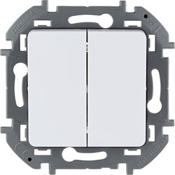 Переключатель LEGRAND INSPIRIA 2кл белый 673655 - фото 81643