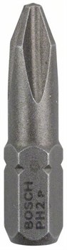 Биты BOSCH 3 БИТ 25мм PH2 ХН (50132685) 2607001511 - фото 81747