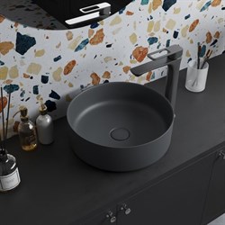 Раковина IDDIS Ray накладной серый матовый RAYGM03i27 - фото 81905