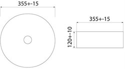Раковина IDDIS Ray накладной серый матовый RAYGM03i27 - фото 81906