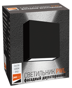 Светильник JAZZWAY PWL-120120/0-90D 2*4W 4000K BL IP65 - фото 81976
