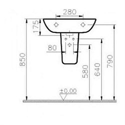 Полупьедестал VITRA S 20 5281B003-7201 - фото 82010