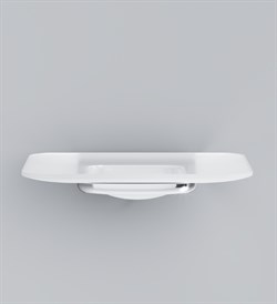 Мыльница AM.PM Inspire 2,0 стеклянная, с настенным держателем, хром A50A34200 - фото 82014