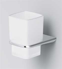 Стакан AM.PM Inspire 2,0 стеклянный, с настенным держателем, хром A50A34300 - фото 82021