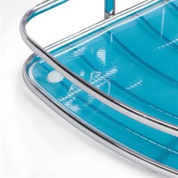 Полка 2-х ярусная угловая Tatkraft KAISER 35*25,8*33 10017 - фото 82167