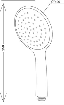 Душ ручной 1 реж. арт.SCU851 - фото 82209