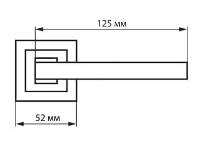Ручка дверная PALLADIUM СITY A Carrino AB - фото 8258