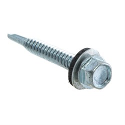 Саморезы СТРОЙБАТ кровельные оц.с буром 5,5х32 (250 шт) 2540323 - фото 82672