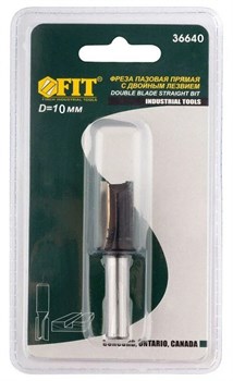 Фреза FIT пазовая прямая с двойн. лезв.DxHxL 10*20*58мм 36640 - фото 82714