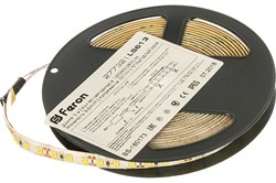 Лента Feron светодиодная 120SMD(2835)m 9,6W/m12V 5m теплый белый на белом LS612 27730 - фото 82856