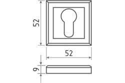 Накладка НОРА-М под ключ НК-К (белый жемчуг) - фото 82889