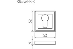 Накладка НОРА-М под ключ НК-К (черный) - фото 82910