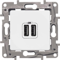 Розетка LEGRAND Etika с USB 672294 - фото 82968