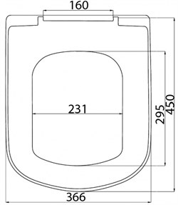 Сиденье с крышкой для унитаза AVN SD 11m 095 - фото 83025