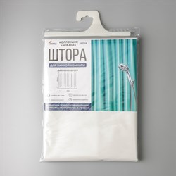 Шторы для ванной комнаты Mirage 180*180см белые 7070-white - фото 83075