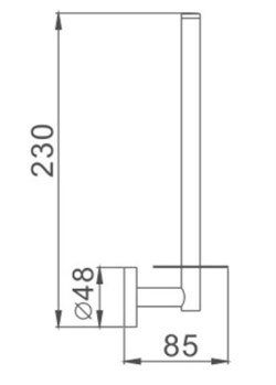 Держатель HAIBA для туалетной бумаги, хром HB1711 - фото 83105