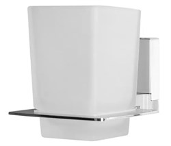 Держатель HAIBA стакана для зубных щеток, матовое стекло HB8806 - фото 83107