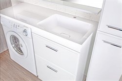 Умывальник мебельный Kamilla 120 правый над стиральной машиной - фото 83305