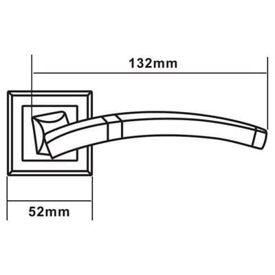 Ручка дверная PALLADIUM СITY A Tesoro SG/GP золото мат.+золото - фото 8332