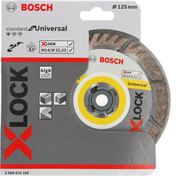 Диск алмазный BOSCH X-LOCK Standard for Universal 125*22,23*1,6*10мм 2608615166 - фото 83517