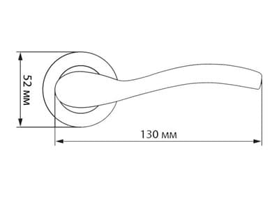 Ручка дверная PALLADIUM СITY A Celeste AB - фото 8351