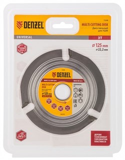 Диск для УШМ DENZEL пильный Мультирез 125*22,2мм 73398 - фото 83539
