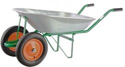 Тачка PALISAD садовая, два колеса, грузоподъемность 170кг, объем 78л 689223 - фото 83631