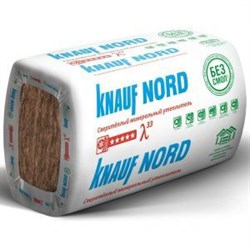 Теплозвукоизоляция KNAUF NORD TS 033 50*600*1250 ( 9 м2 уп) 728445 - фото 83648