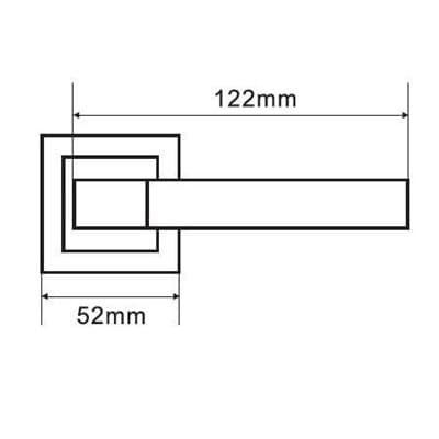 Ручка дверная PALLADIUM СITY A Dakota COFFEE - фото 8365