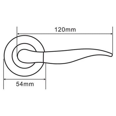 Ручка дверная PALLADIUM СITY A Domino AB - фото 8371