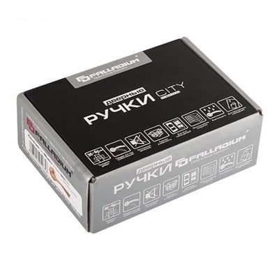 Ручка дверная PALLADIUM СITY A Brezza SN/CP - фото 8383