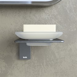 Мыльница IDDIS Slide матовое стекло, графит SLIGMG0i42 - фото 83868